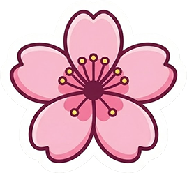 Cherry Blossom Flower Illustration