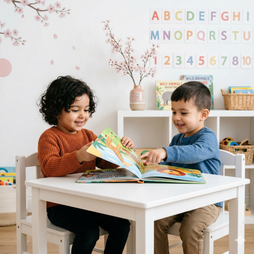 Children participating in ready-for-school activities